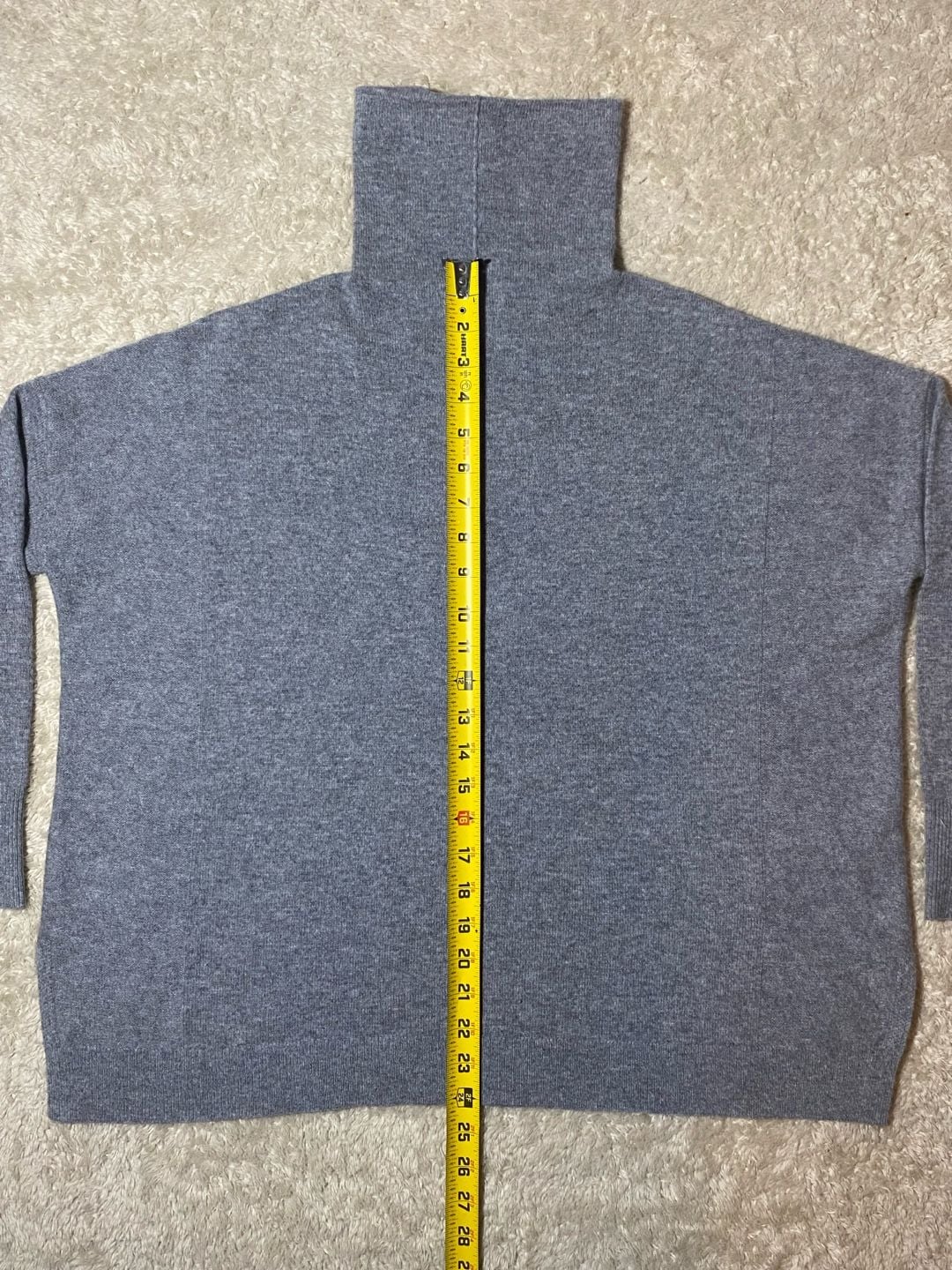 Club Monaco Cashmere Turtleneck Sweater Size S/P Gray 100% Cashmere 7
