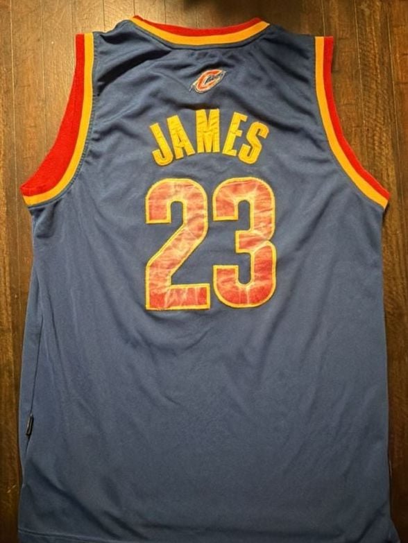 Adidas LeBron James Cleveland Cavaliers Jersey Size M Blue #23 2