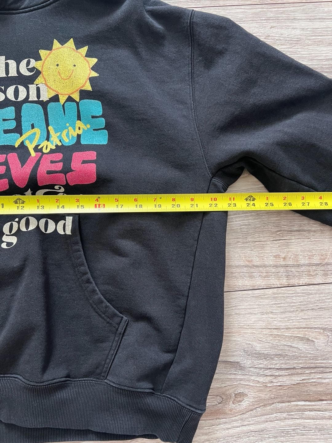 Love Lord Life  Hoodie Size M Black Graphic Cotton 7