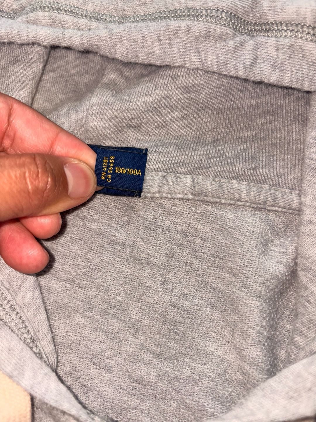 Polo Ralph Lauren Full Zip Hoodie Size L Gray Embroidered Logo Sweatshirt 4