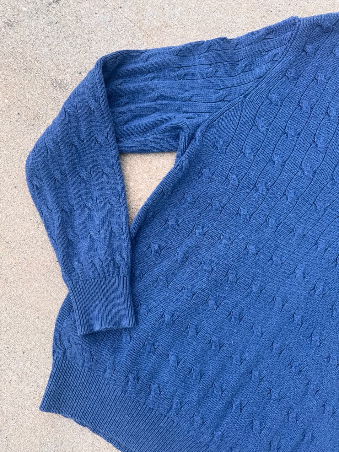 Vintage 90’s Rare Polo Ralph Lauren Festive Cable Knit Sweater 100% Tussah Silk 4