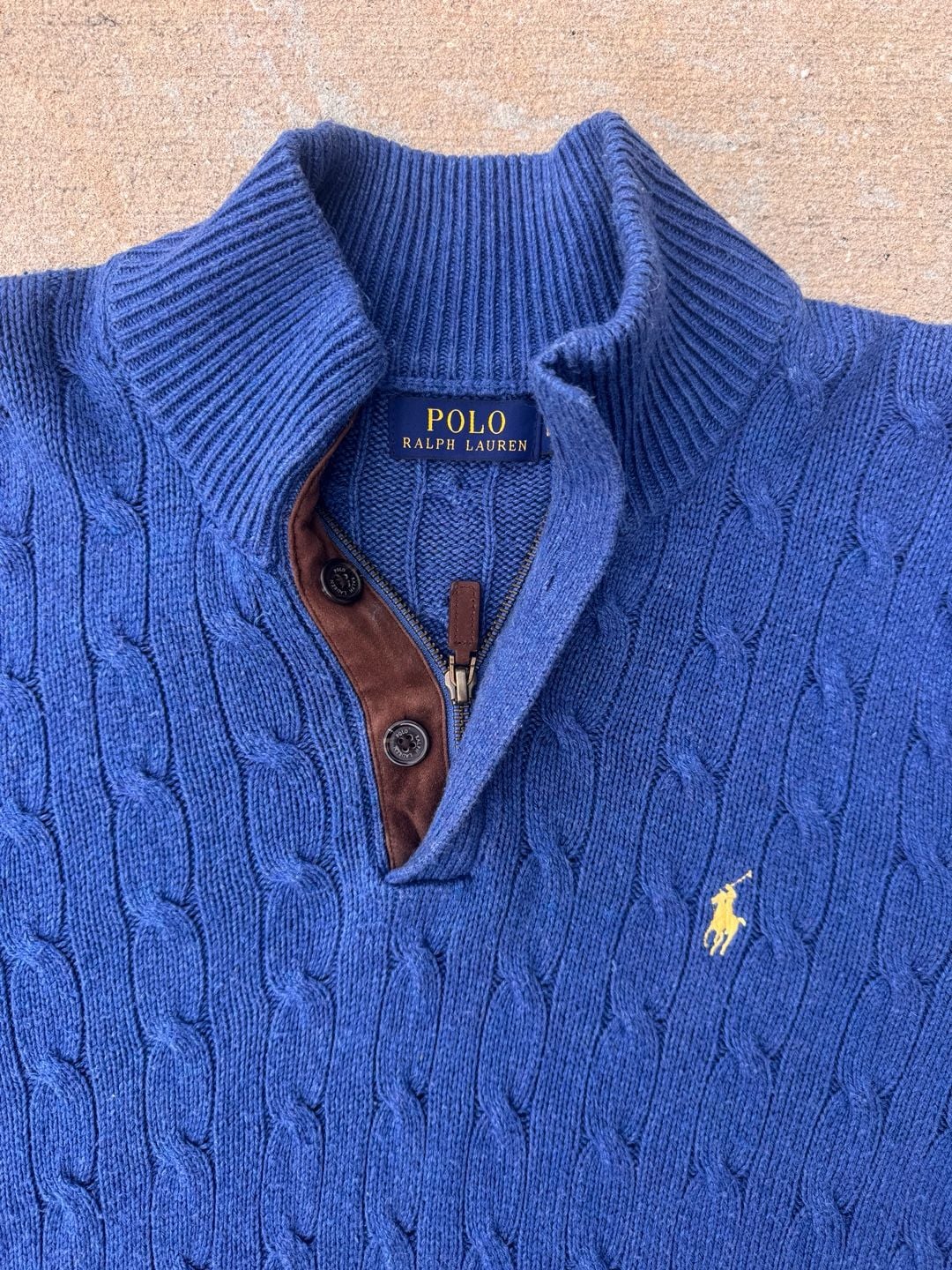 Vintage 90’s Rare Polo Ralph Lauren Festive Cable Knit Sweater 100% Tussah Silk 6