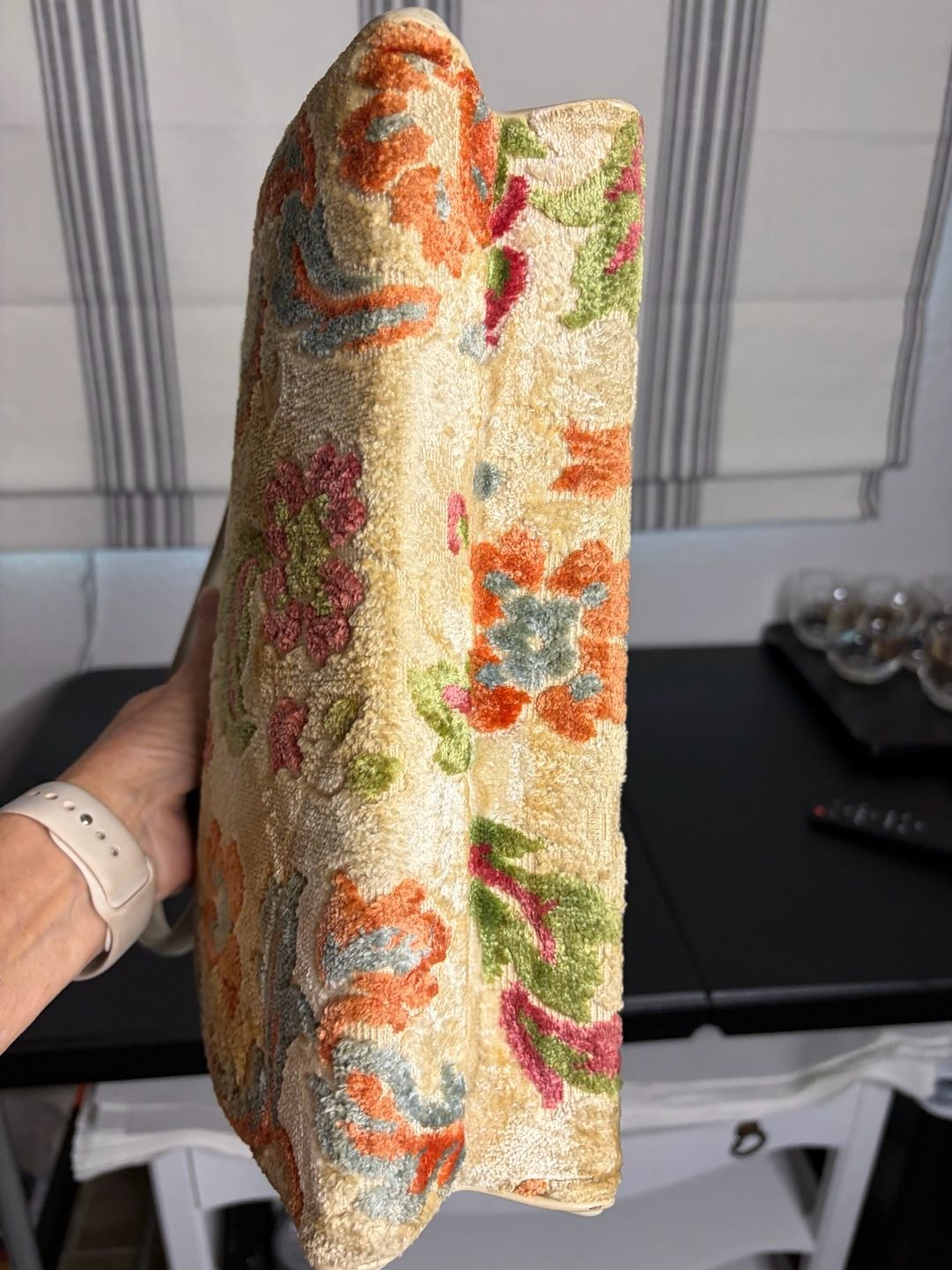 Vintage Floral Tapestry Carpet Bag Handbag L & M handbag from the 1950-1960’s 7