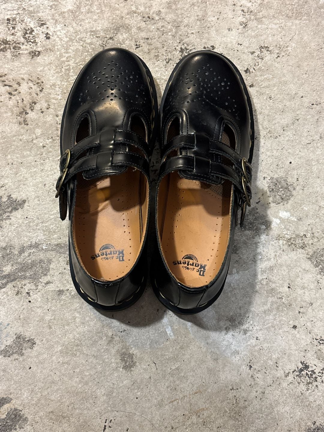 Dr. Martens 8065 Smooth Leather Mary Jane Shoes Black 6