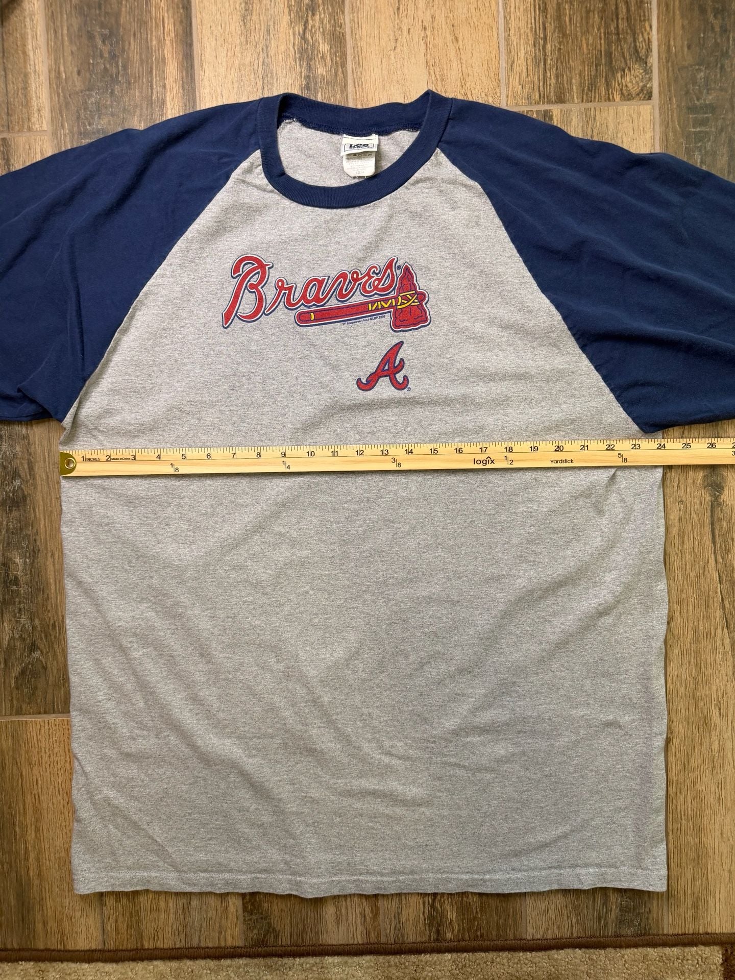 Vintage Atlanta Braves 3/4 sleeve T-Shirt 2006 Size 2XL 6