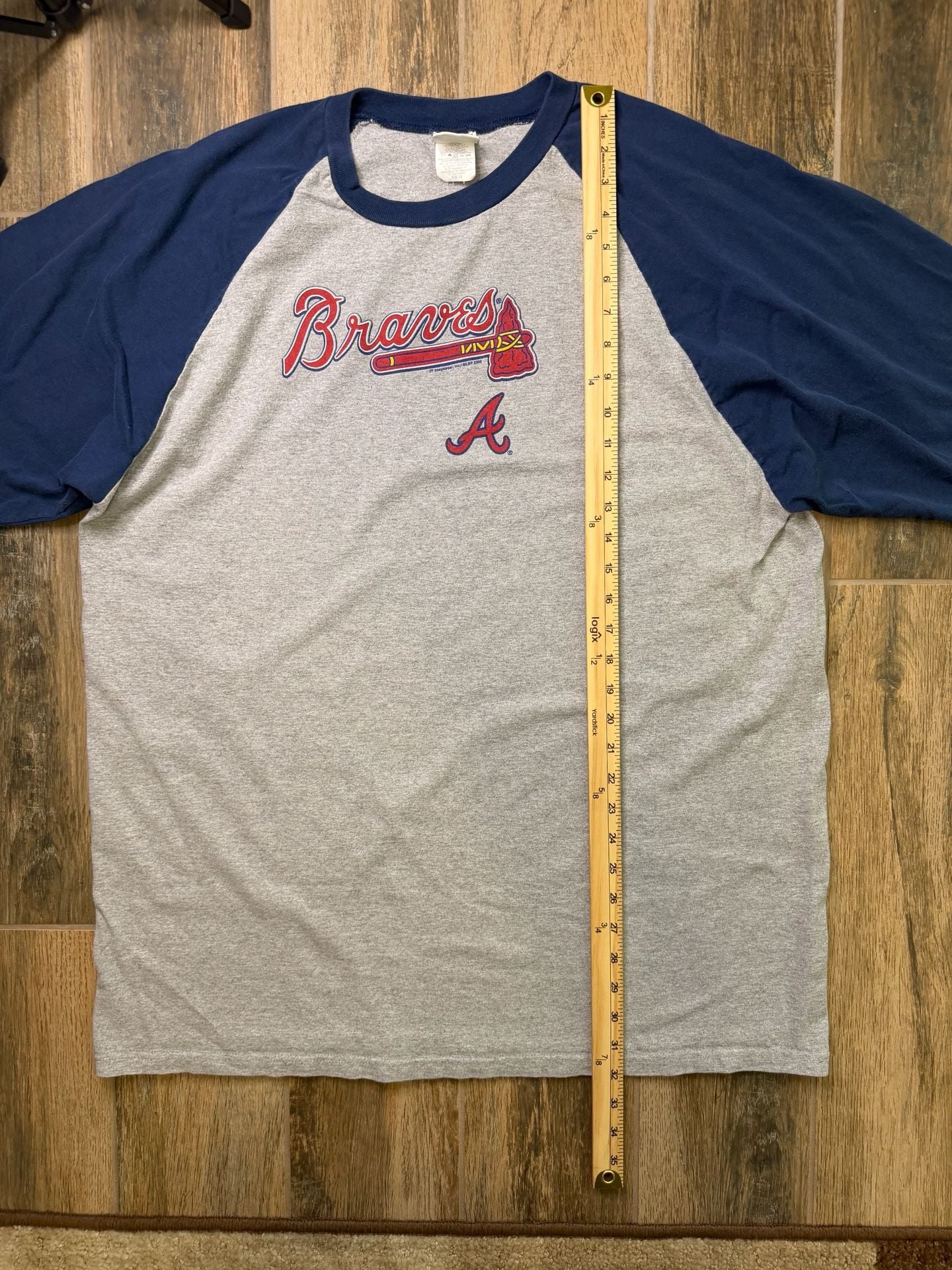 Vintage Atlanta Braves 3/4 sleeve T-Shirt 2006 Size 2XL 7