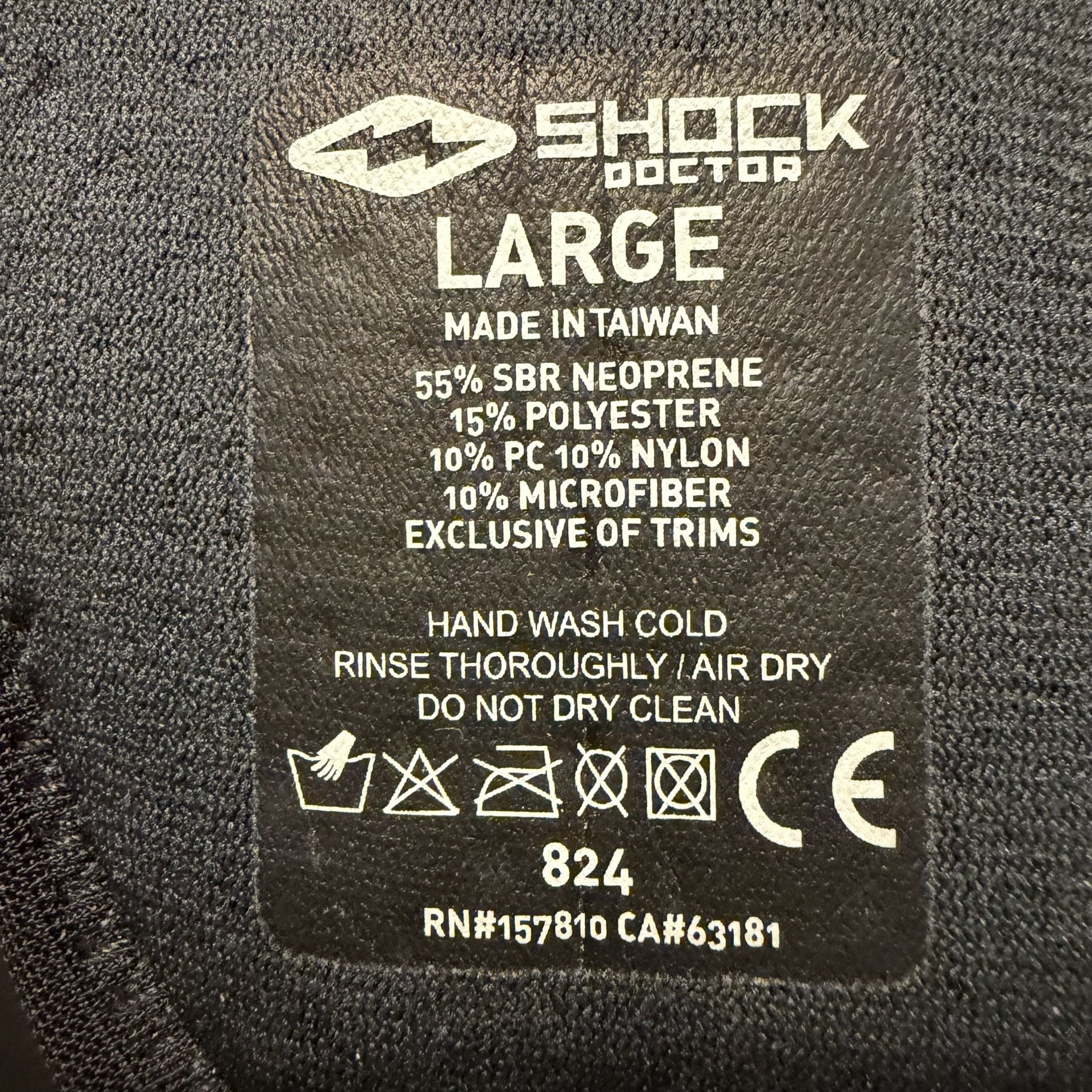 Wrist Support Right Hand Black #824 sz L 7