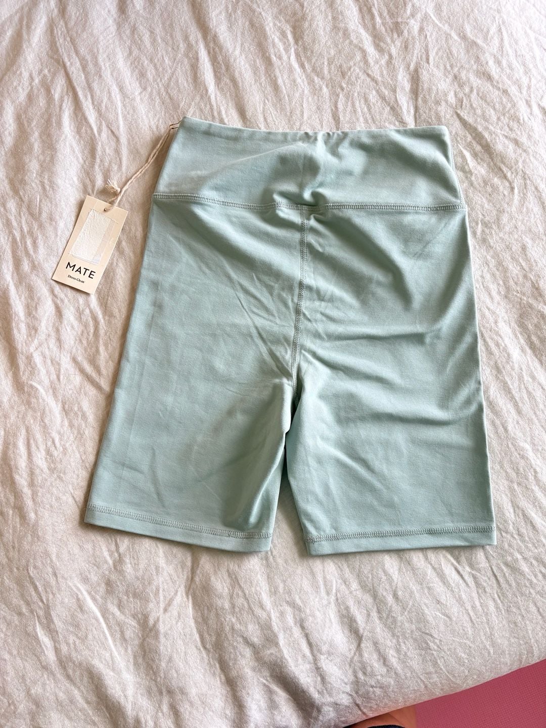 Limited Edition Color Mate Organic Stretch Biker Short Size M Dew Organic Cotton 7