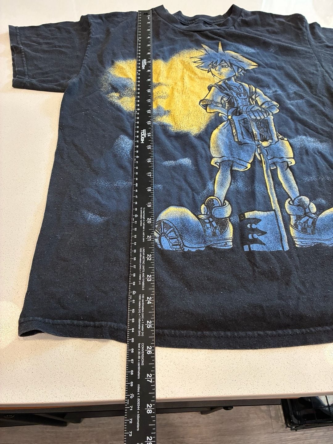 Vintage Y2K Kingdom Hearts Sora Video Game Promo Graphic T-Shirt Size M Black 6