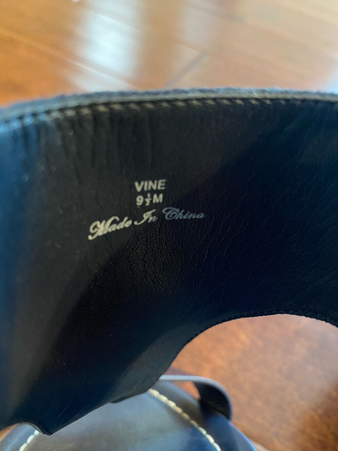 Donald Pliner Vine Wedge Sandals Size 9.5M Navy Blue Leather Suede 5
