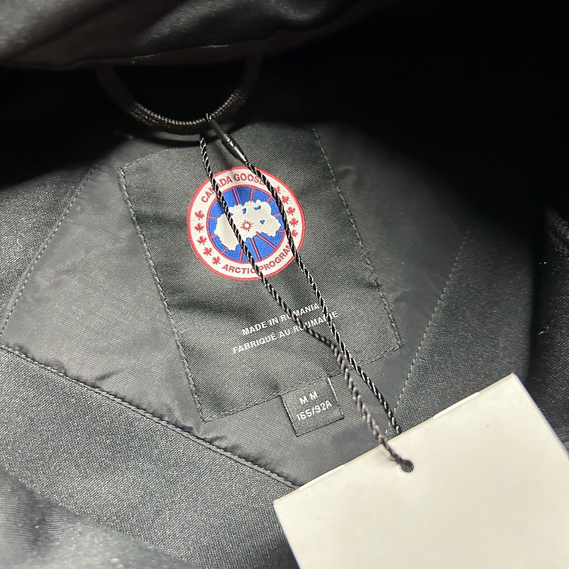 Canada Goose Simcoe Fleece Jacket Hooded Grey Black Size M 8