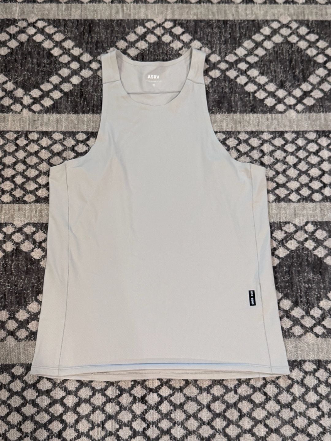 ASRV Tank Top Size M Gray Training Athletic Singlet 2