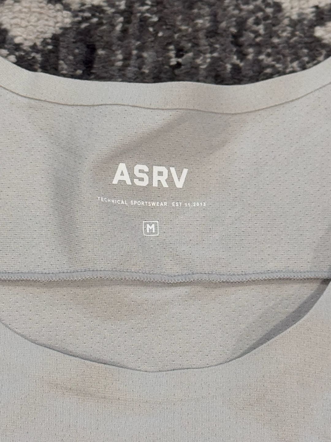 ASRV Tank Top Size M Gray Training Athletic Singlet 5