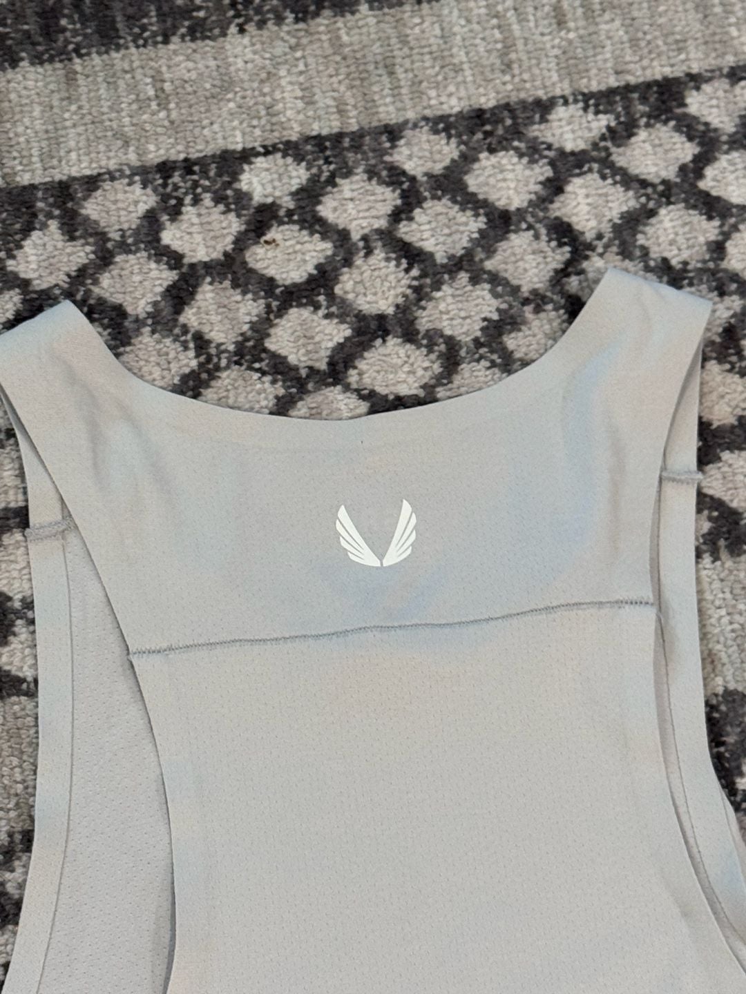 ASRV Tank Top Size M Gray Training Athletic Singlet 8