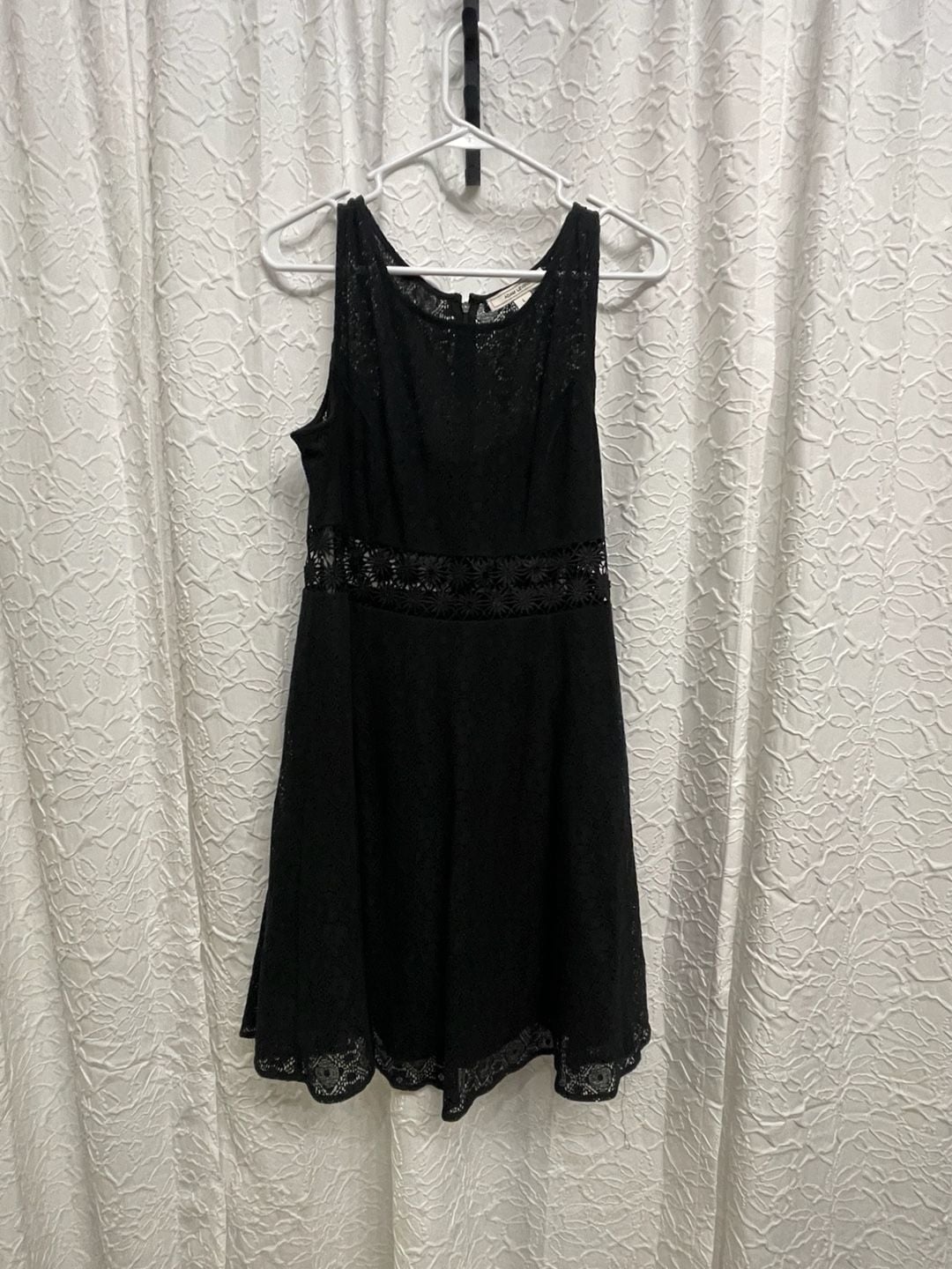 Adam Levine Lace Dress Size L Black Cutout Fit And Flare Mini 2