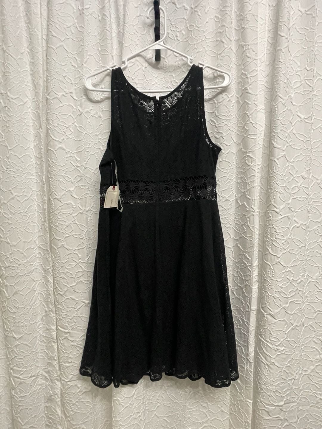Adam Levine Lace Dress Size L Black Cutout Fit And Flare Mini 4