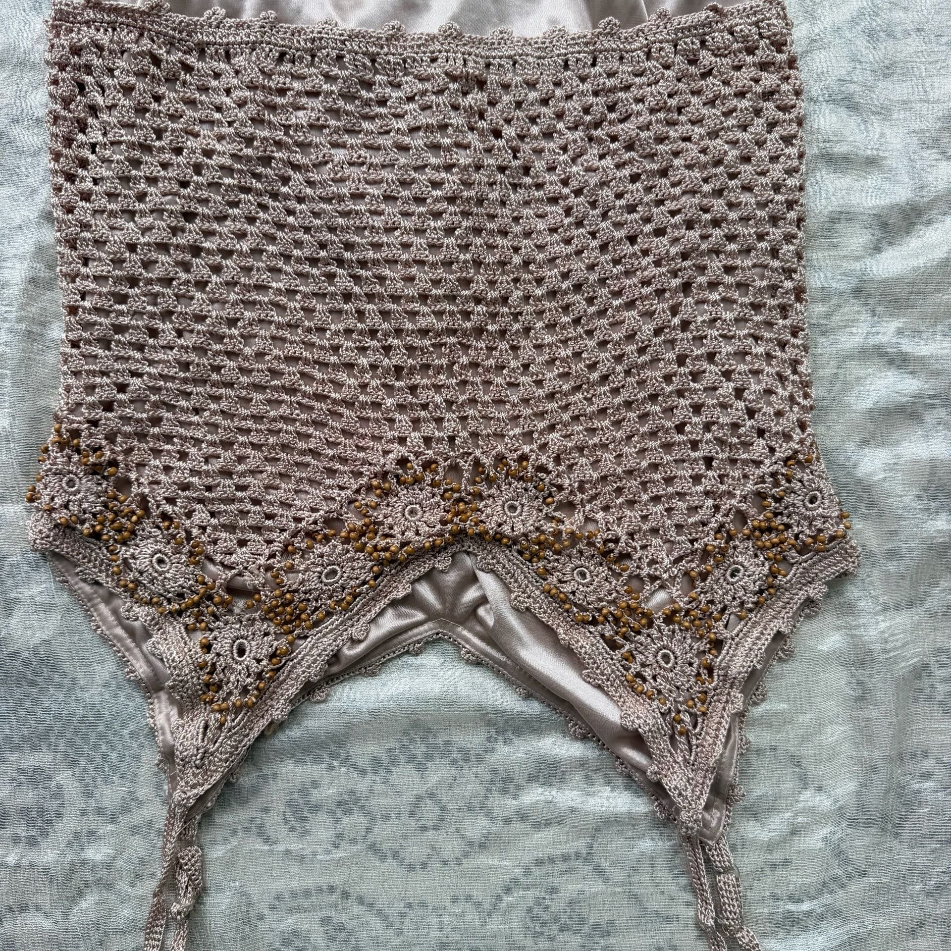 Vintage Crochet Beaded Cami 5