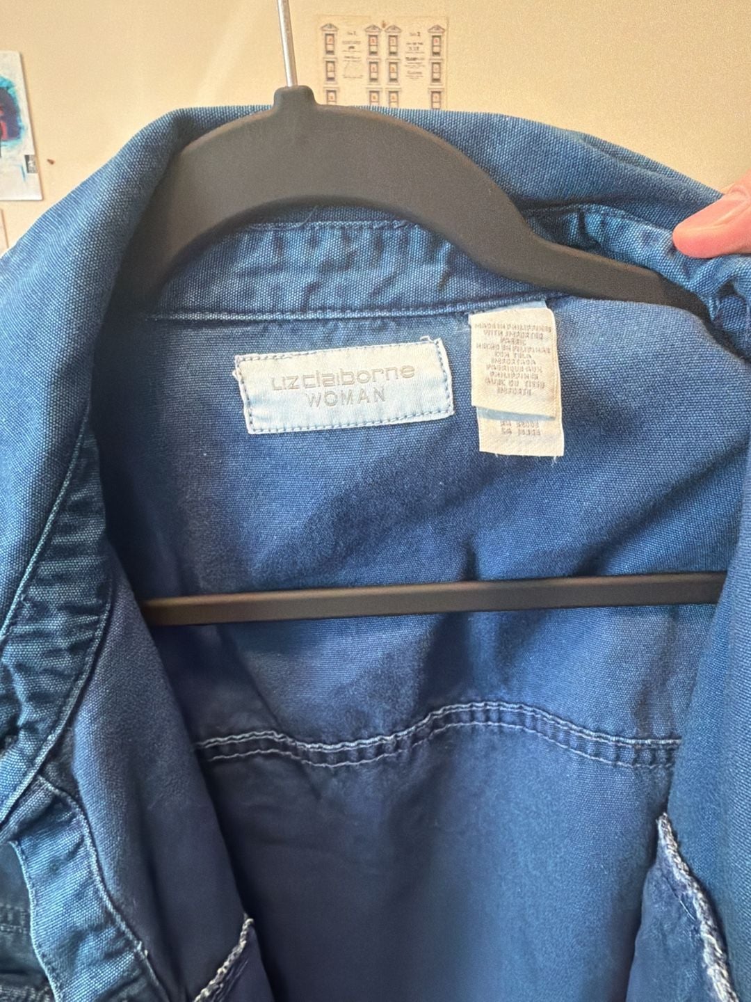 Liz Claiborne Woman Denim Jacket Blue 4