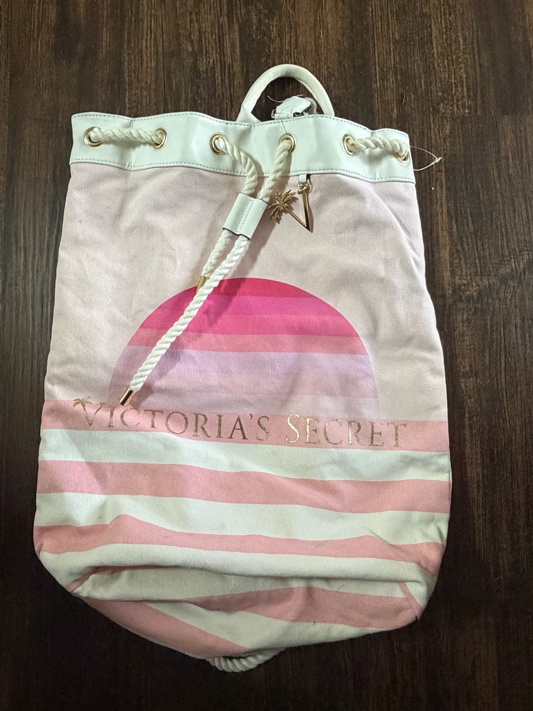 Victoria's Secret Cinch Backpack Pink 3