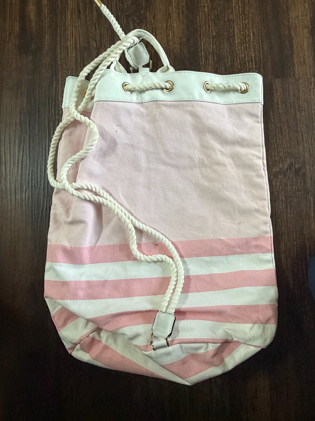 Victoria's Secret Cinch Backpack Pink 4