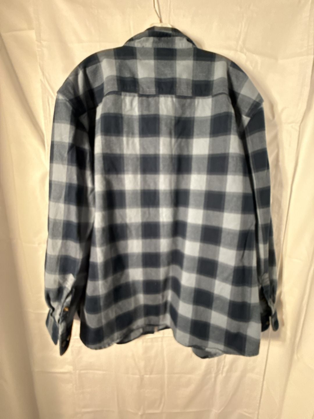 Carhartt Hubbard Plaid Flannel Shirt Size 2XL Blue Original Fit 8