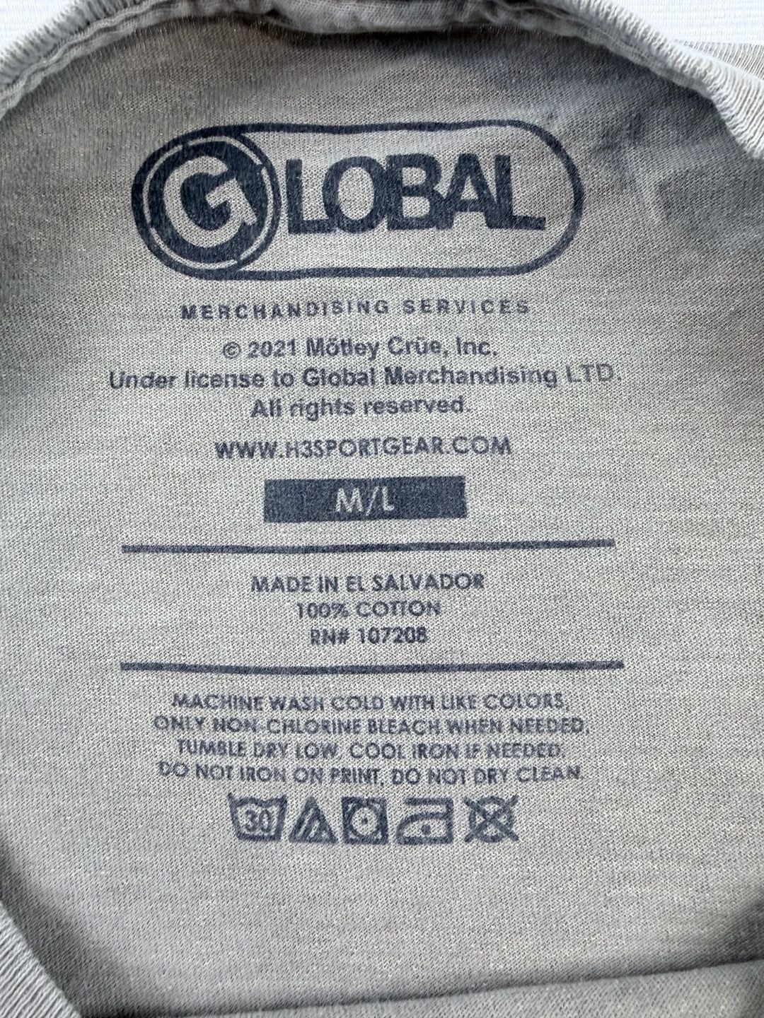 VTG Mötley Crüe World Tour 1983 T-Shirt M/L Sand Beige 4