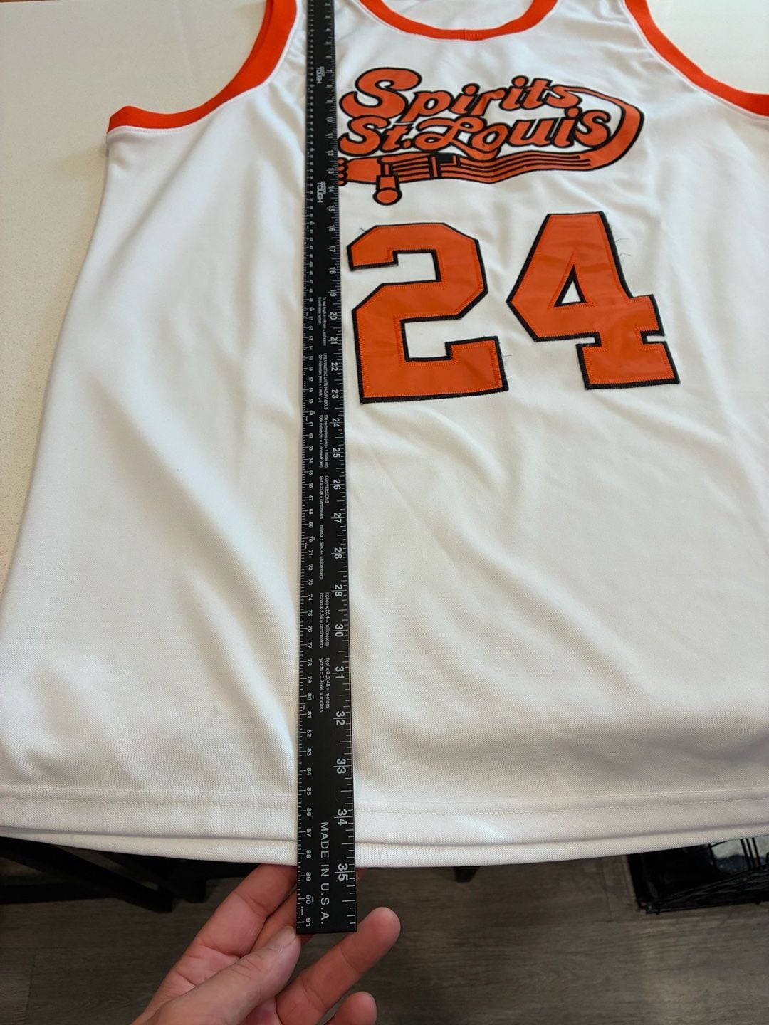 Mitchell & Ness Spirits St Louis 24 Marvin Jersey Size 54 6