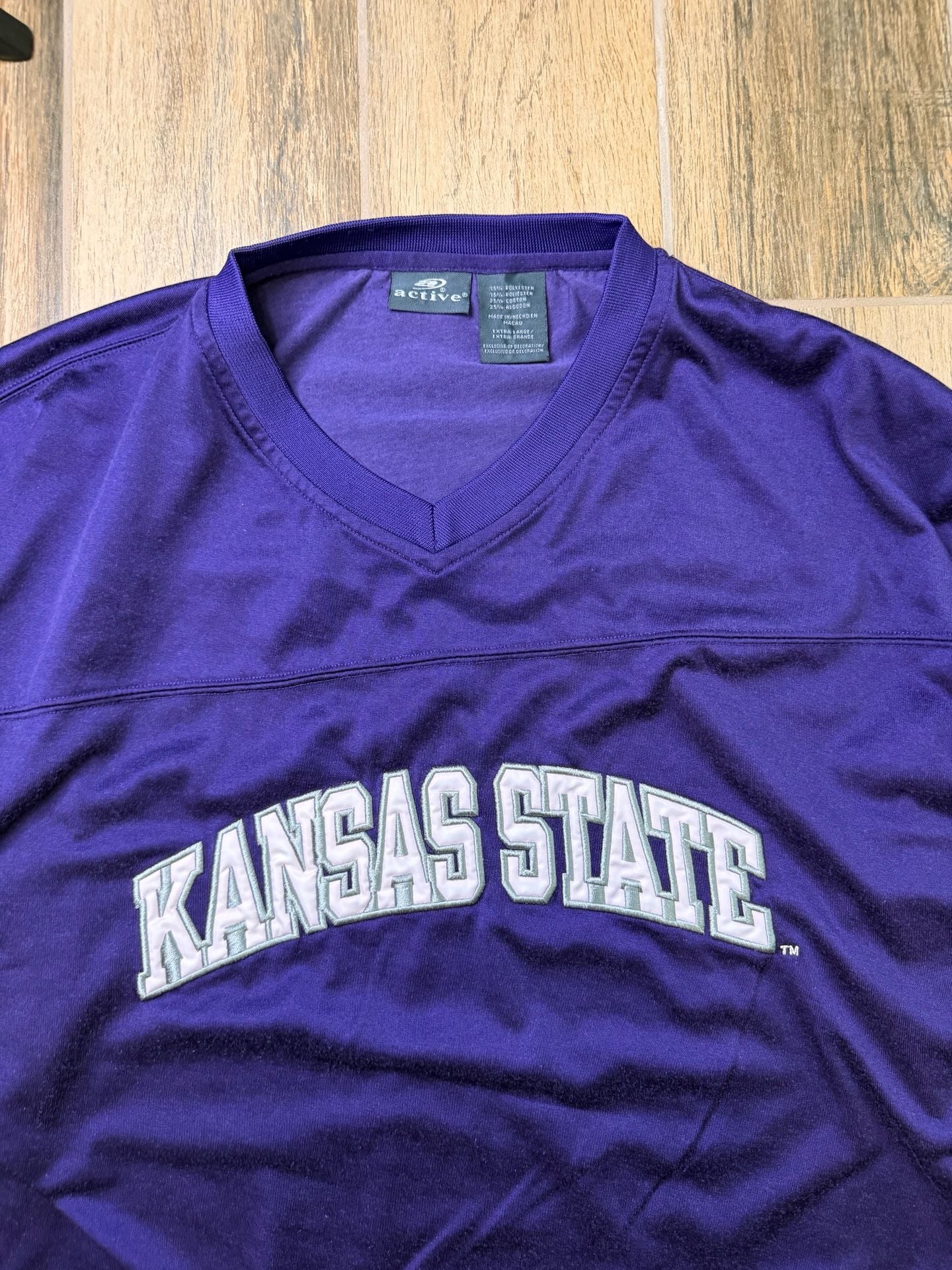 Vintage Kansas State Wildcats Jersey Size Extra Large Purple Long Sleeve 2