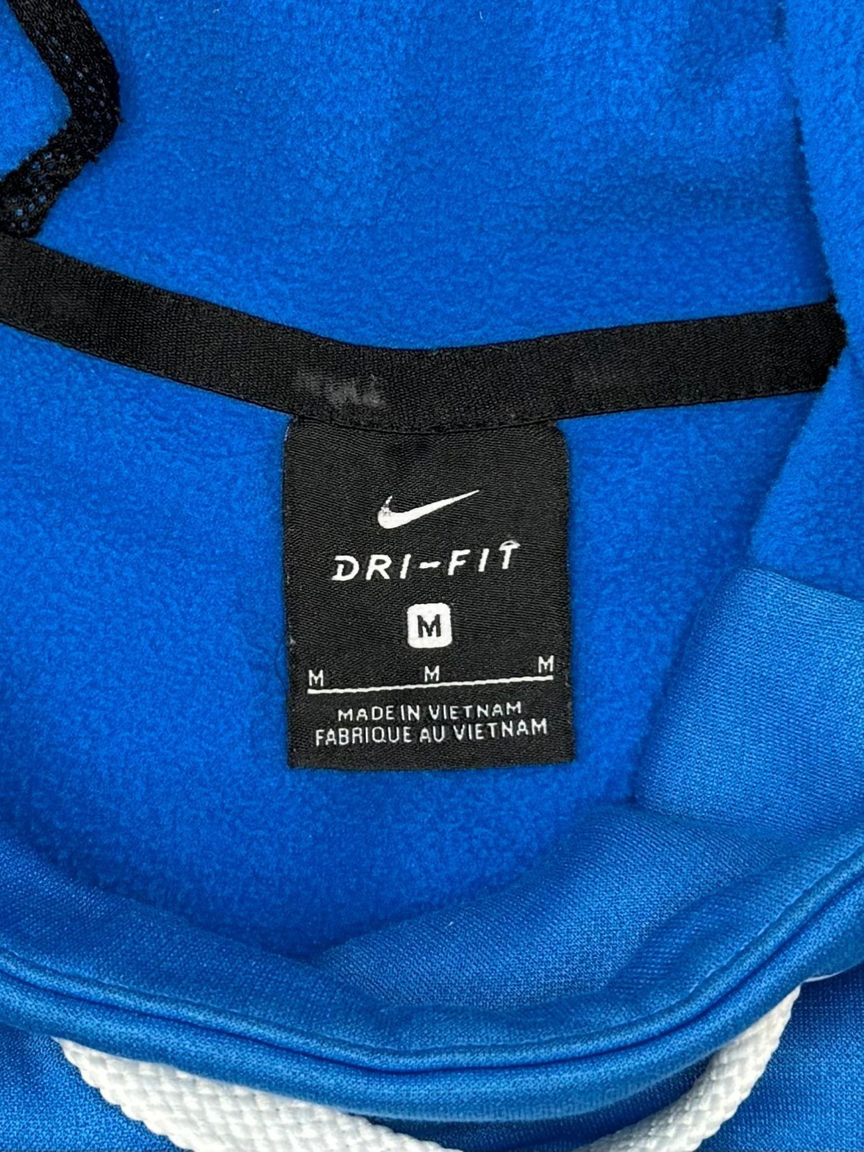 Nike Dri-FIT KO 3.0 Performance Pullover Hoodie Size M Blue White Big Swoosh 4