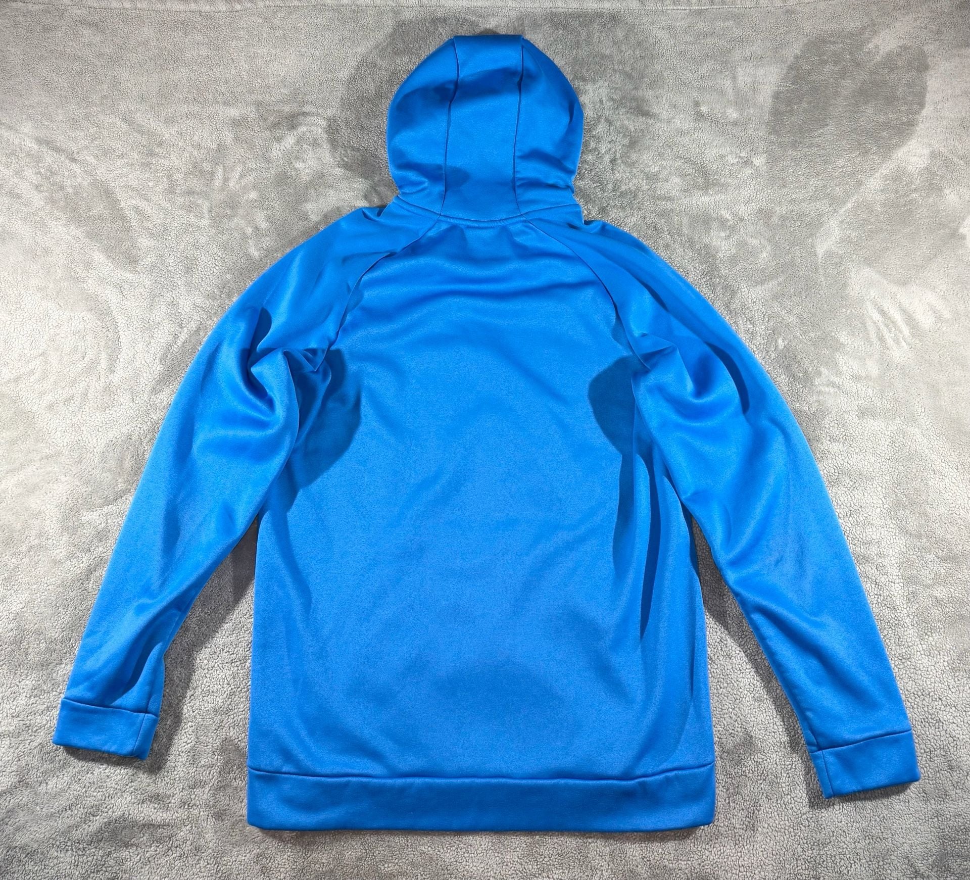 Nike Dri-FIT KO 3.0 Performance Pullover Hoodie Size M Blue White Big Swoosh 6
