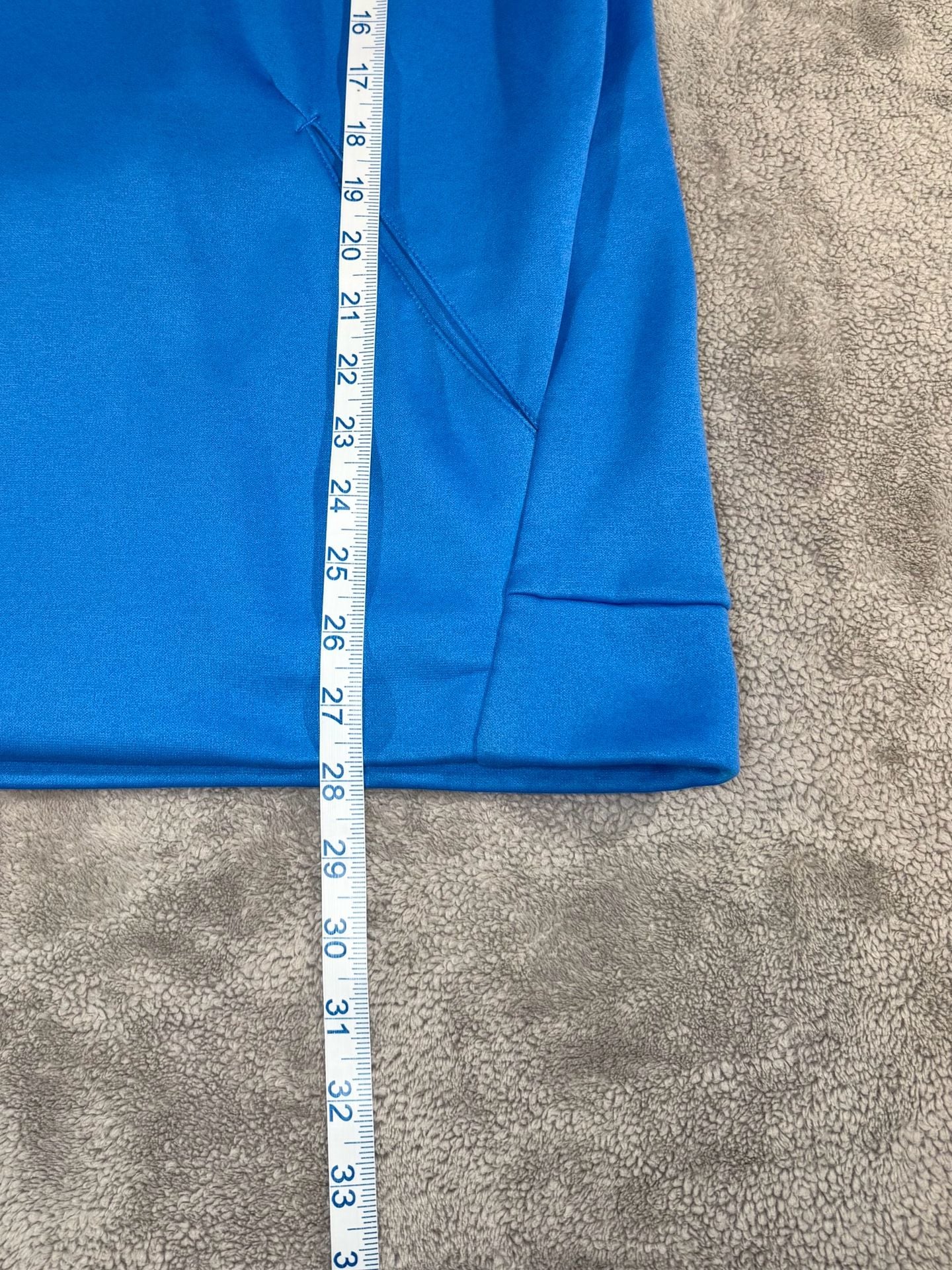 Nike Dri-FIT KO 3.0 Performance Pullover Hoodie Size M Blue White Big Swoosh 9