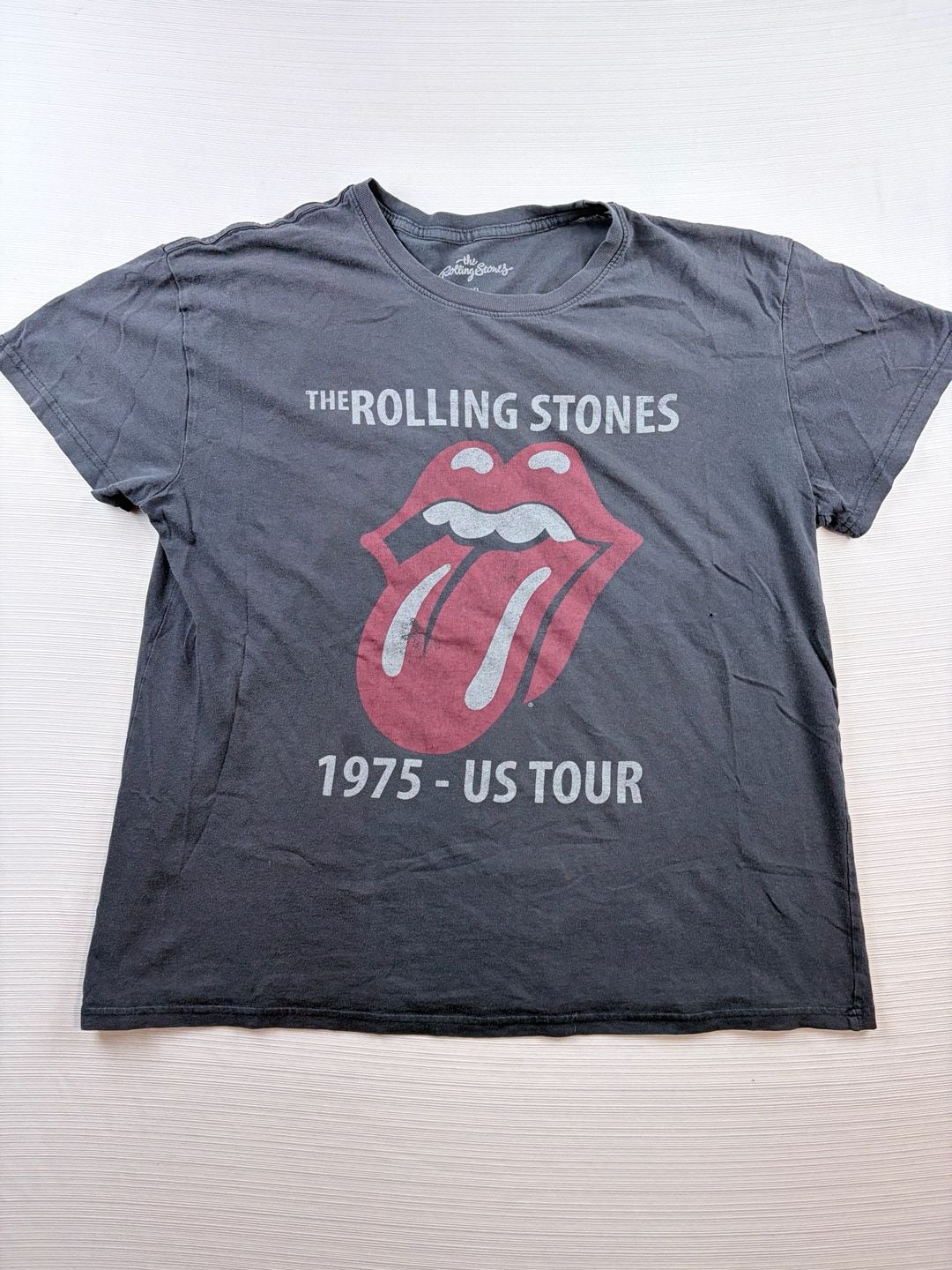 VTG The Rolling Stones 1975 US Tour Graphic T-Shirt Size XXL 2