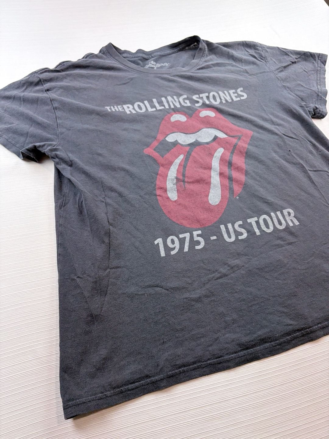 VTG The Rolling Stones 1975 US Tour Graphic T-Shirt Size XXL 3