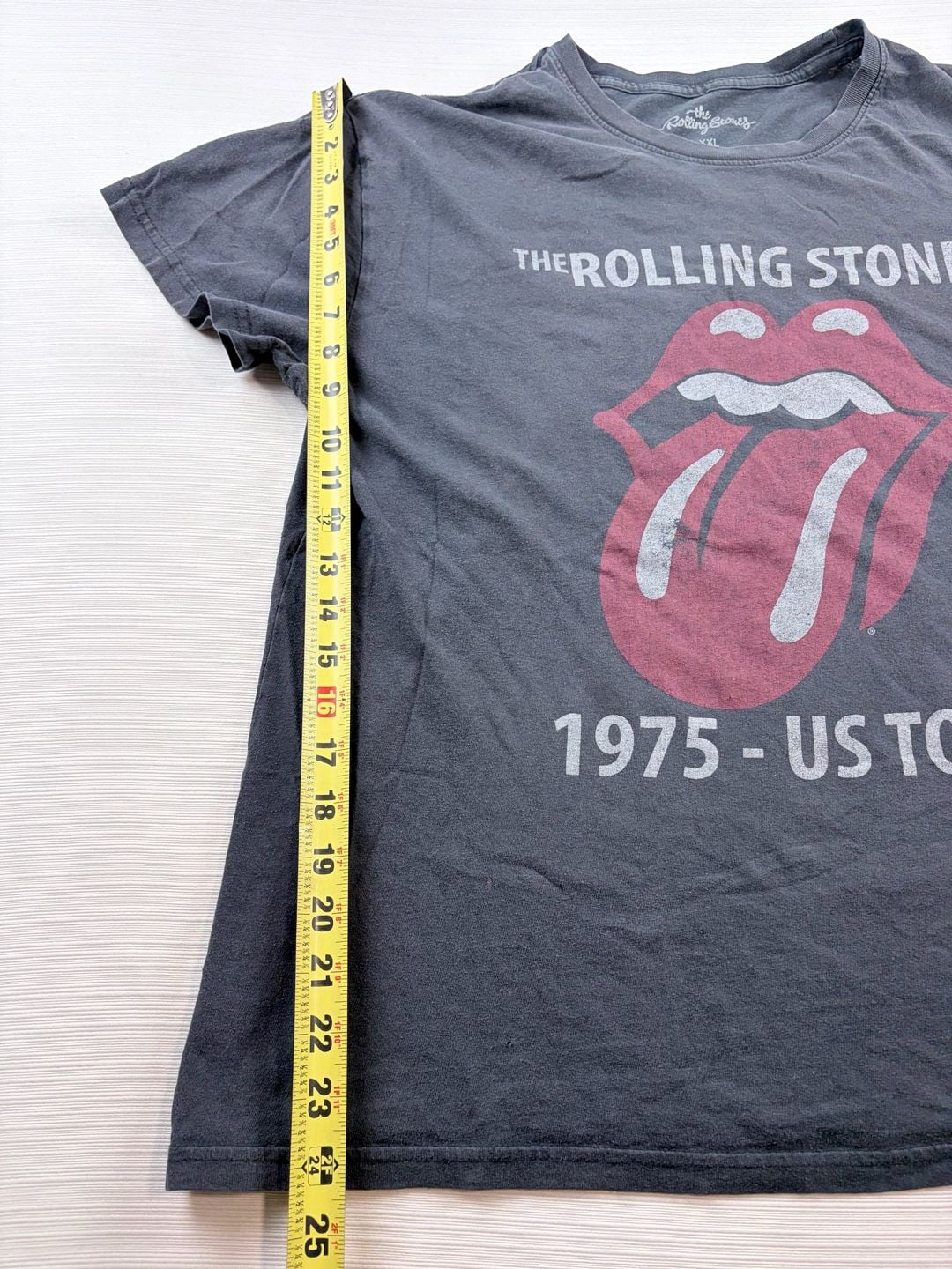 VTG The Rolling Stones 1975 US Tour Graphic T-Shirt Size XXL 7