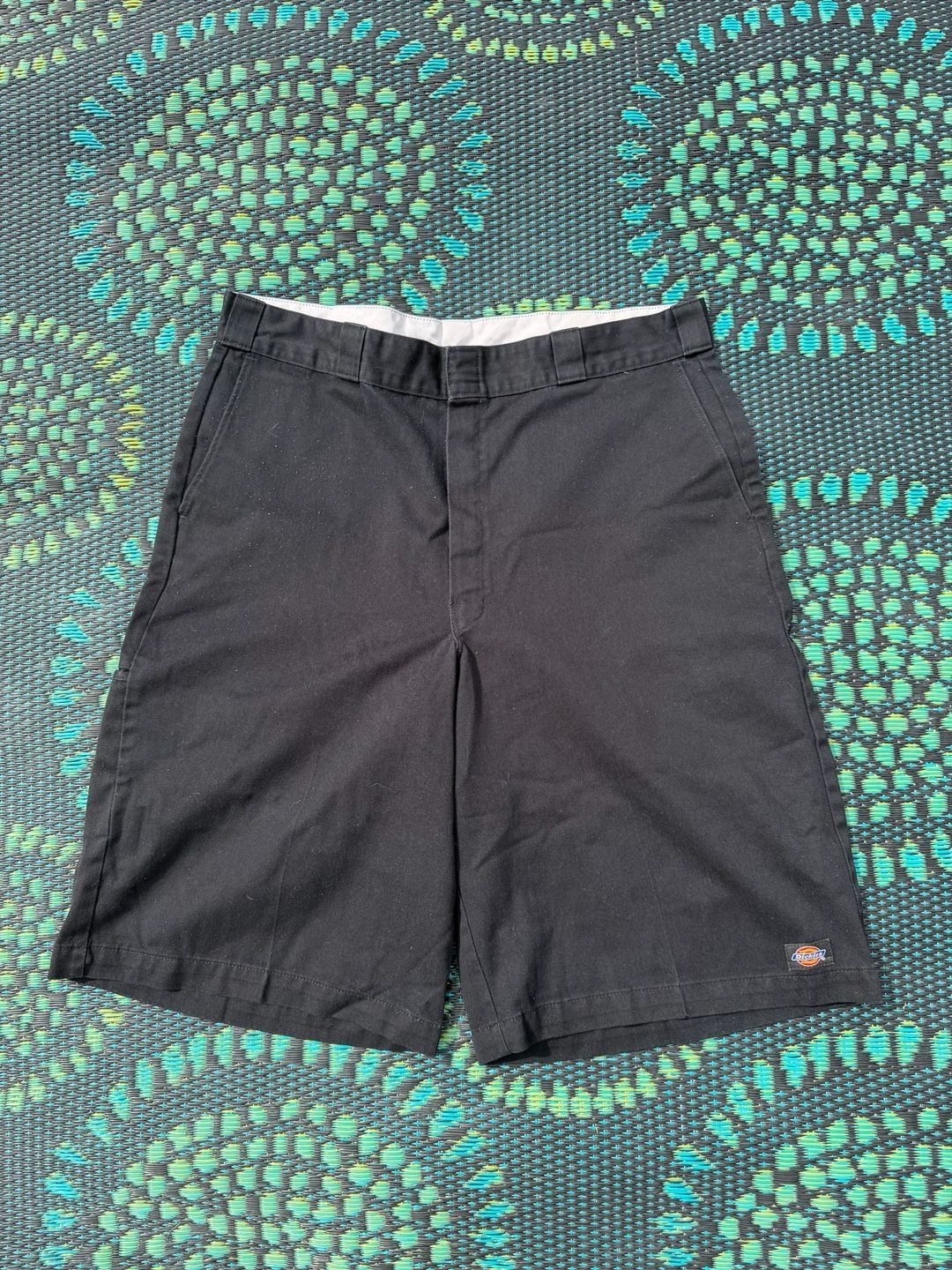 Dickies Loose Fit Work Shorts Size 38 Black Twill 2