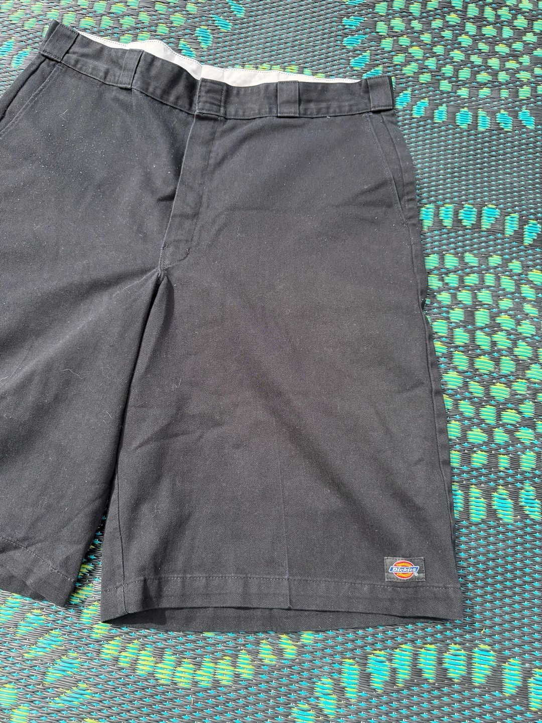 Dickies Loose Fit Work Shorts Size 38 Black Twill 3