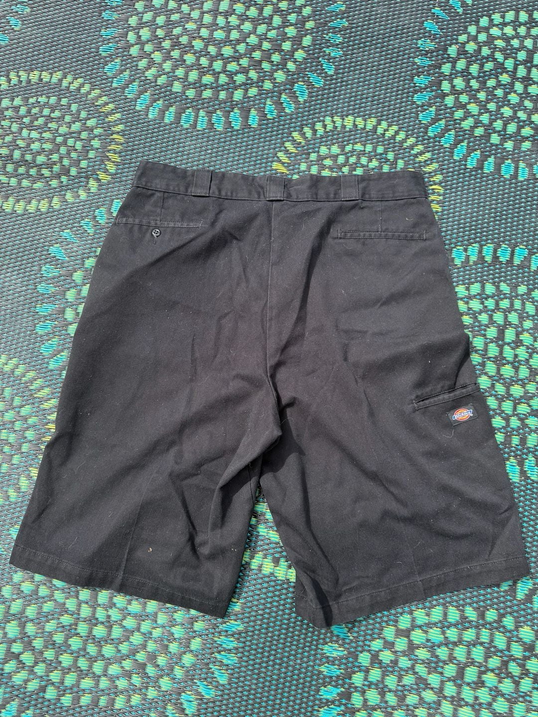 Dickies Loose Fit Work Shorts Size 38 Black Twill 6