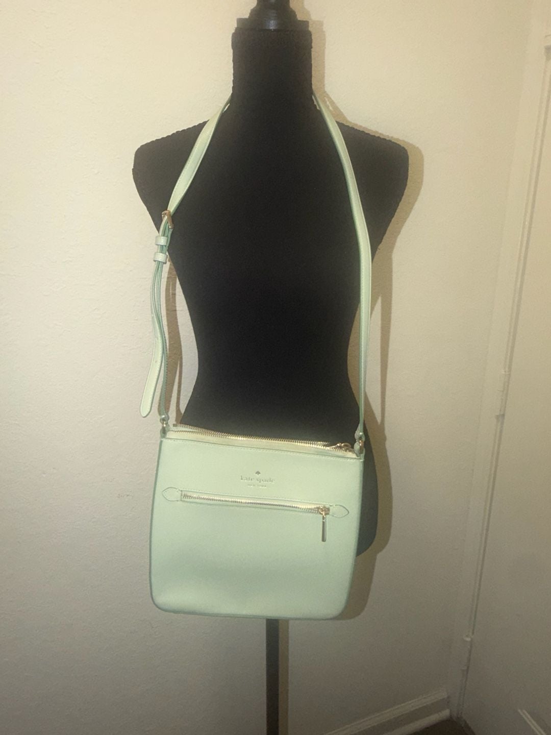 Kate Spade Sadie North South Crossbody Lime Sherbet Leather Mint K7379 3