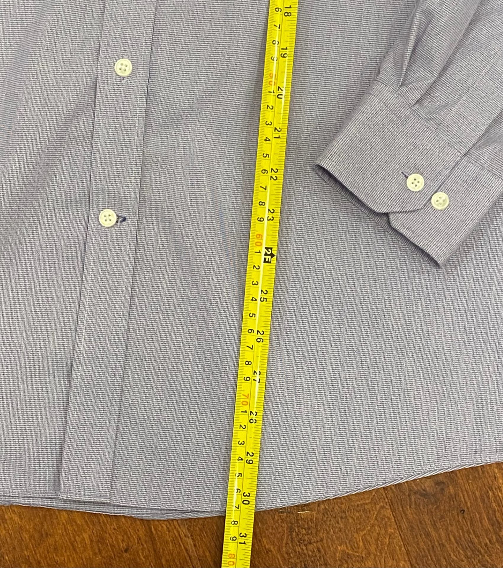 Ryan Seacrest Distinction Dress Shirt Size 16.5 34/35 Purple Non-Iron 7