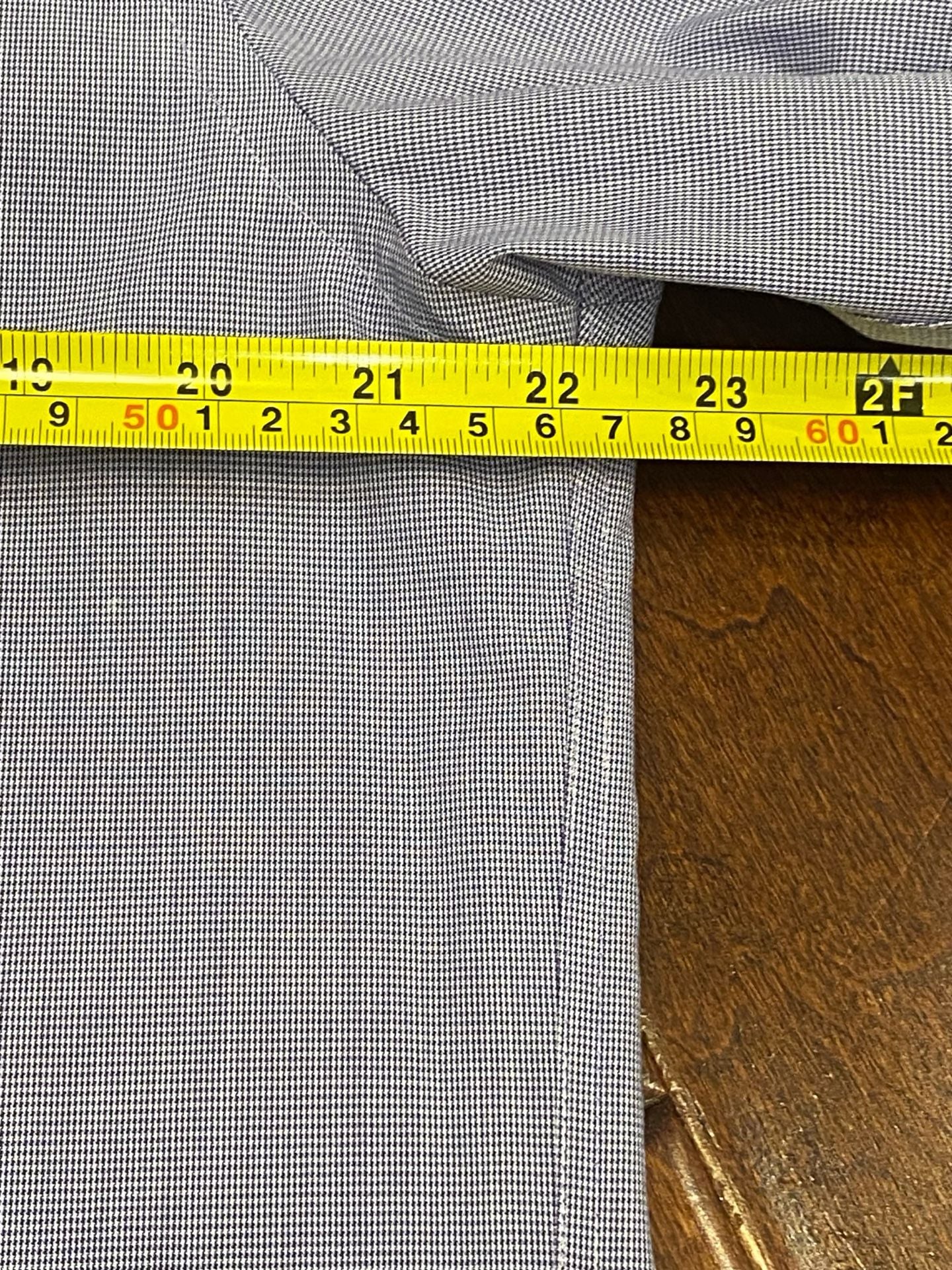Ryan Seacrest Distinction Dress Shirt Size 16.5 34/35 Purple Non-Iron 8