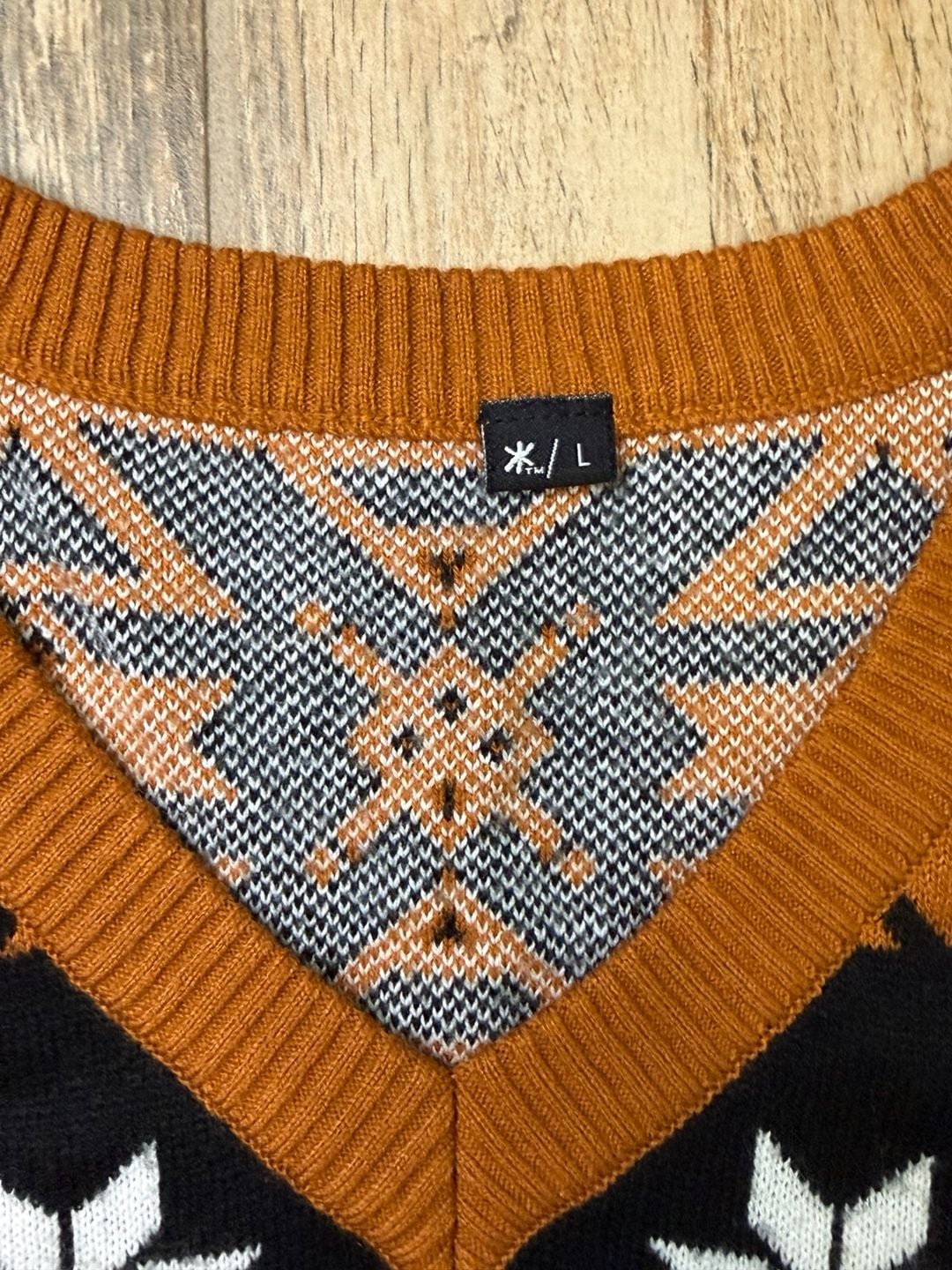 Texas Longhorns Christmas Sweater Womens Size XL/L Fair Isle Bevo 3