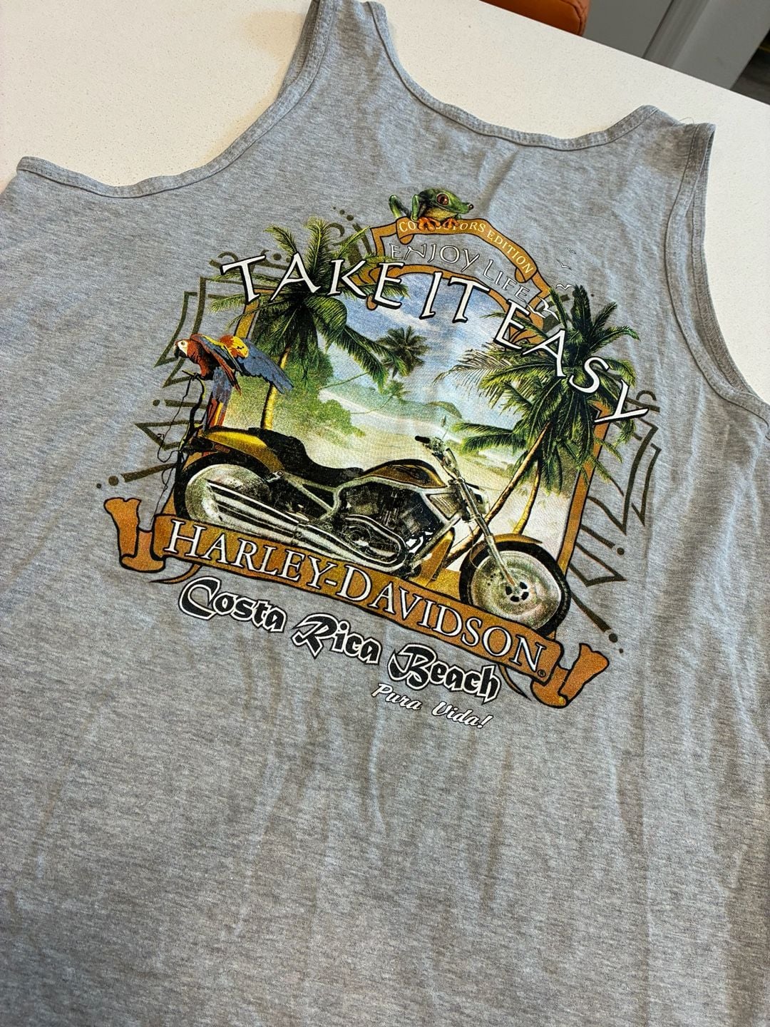 Harley-Davidson Costa Rica Women’s Tank Top Size XXL Gray 4