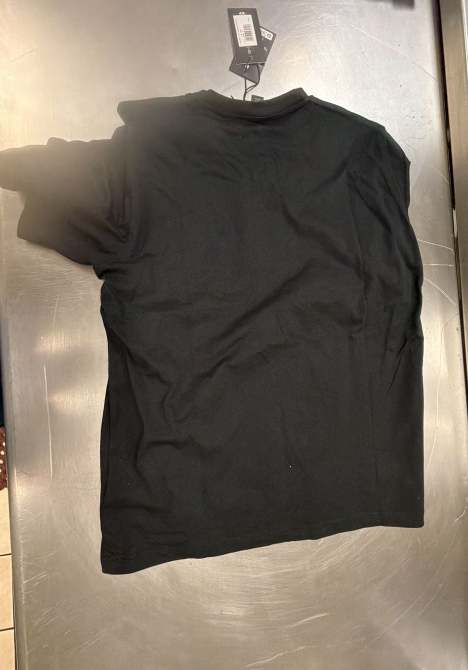 Diesel T-Just New D Logo Flock Off T-Shirt Size L Black 7