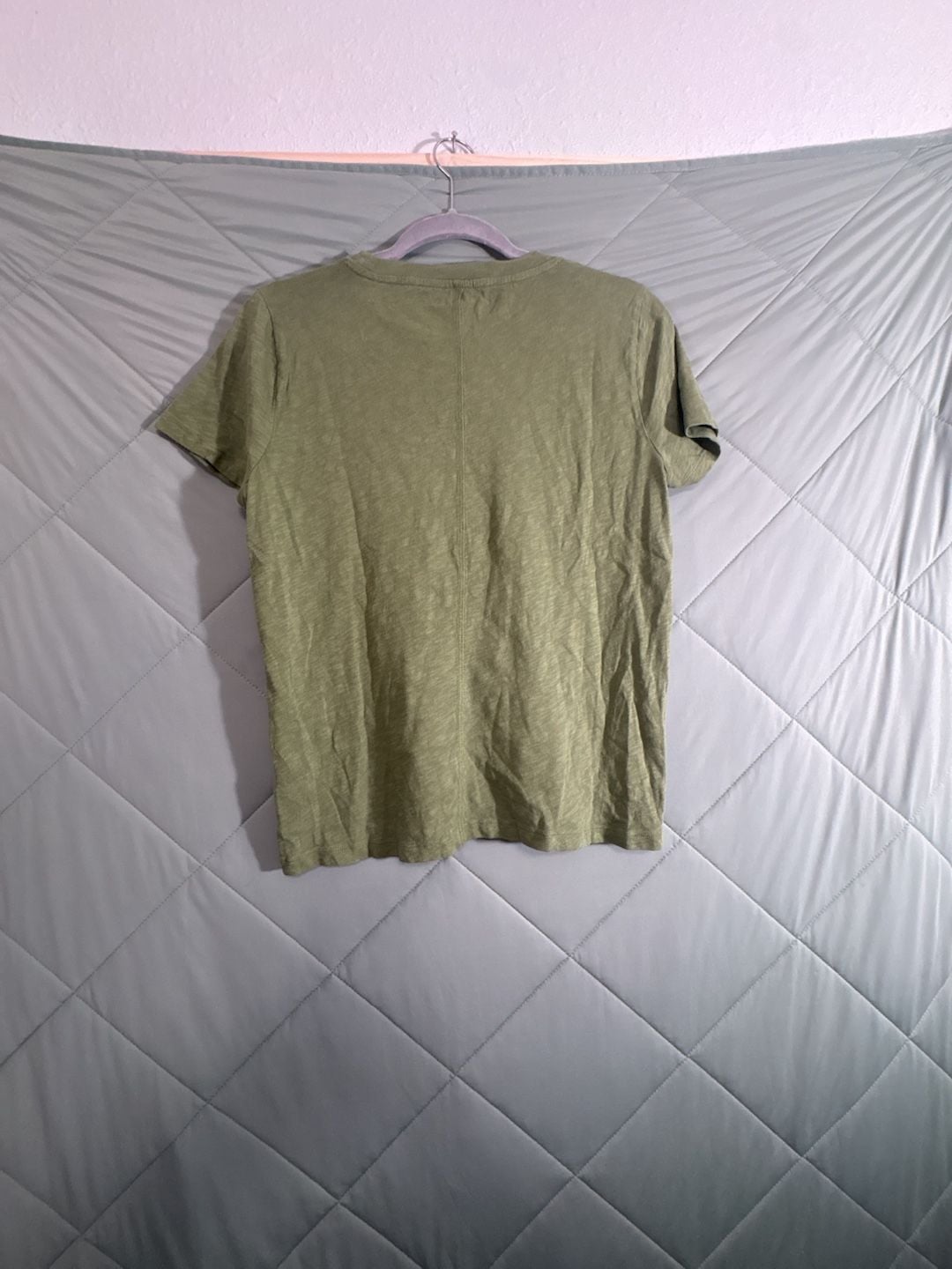 J.Crew Girlfriend Tee Size S Green Short Sleeve Slub Cotton 4