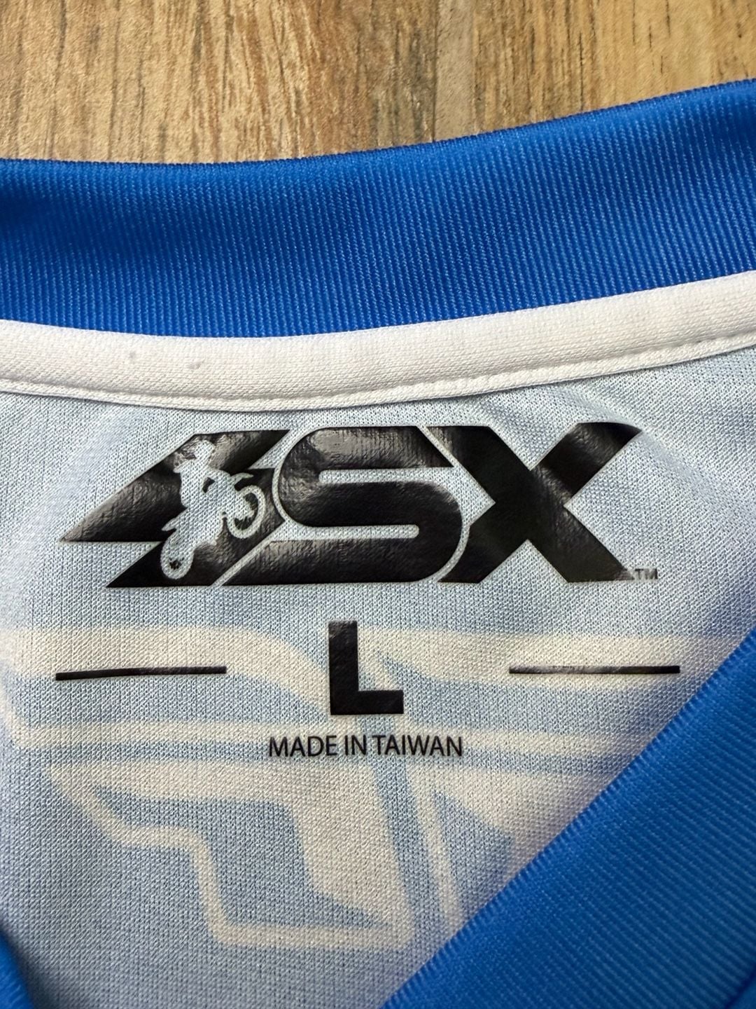 Monster Energy Fly Racing Motocross Jersey Black Blue Men L Dirtbike Moto X 5