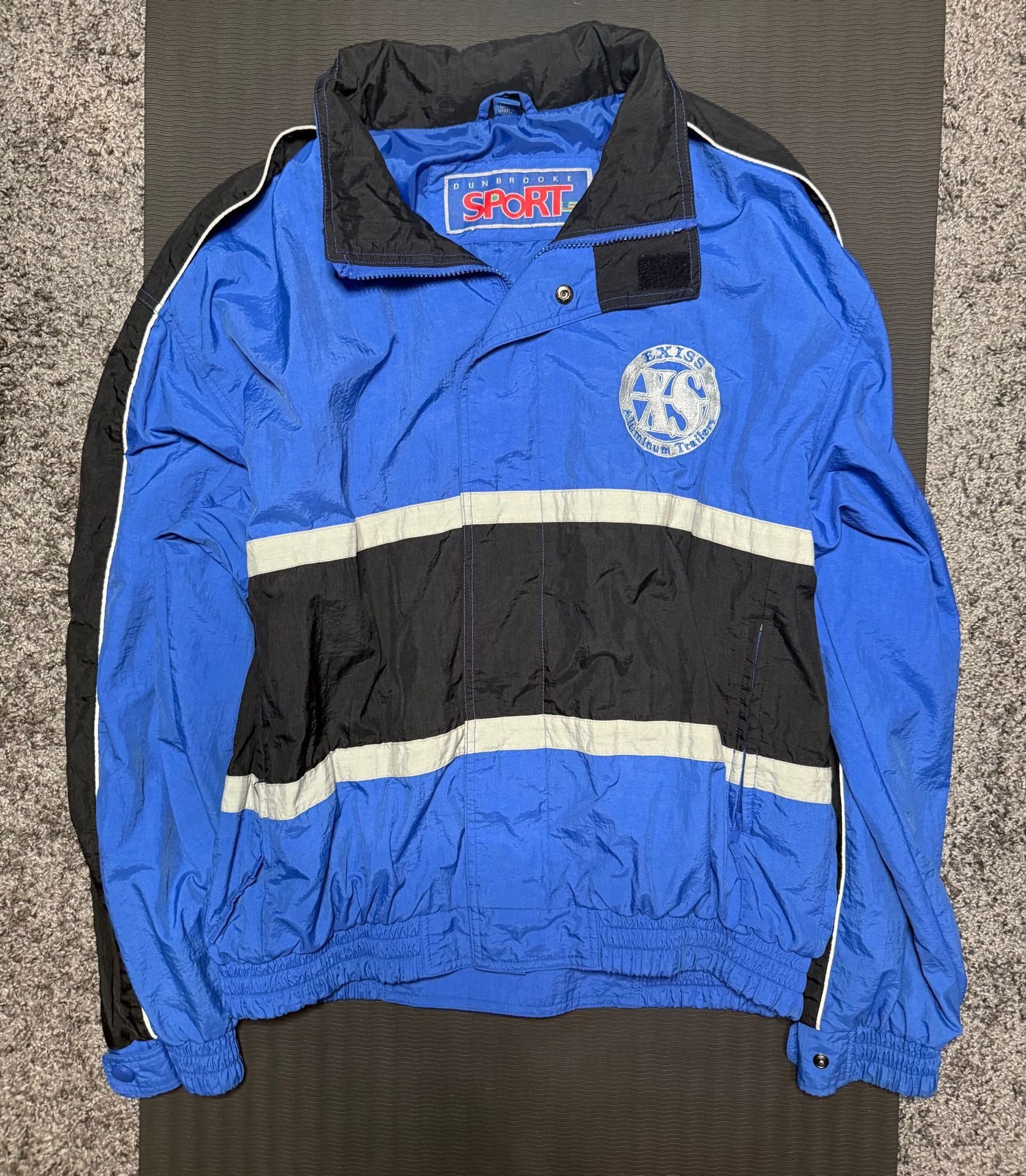 Dunbrooke Sport Exiss Aluminum Trailers Windbreaker Jacket Size L 2