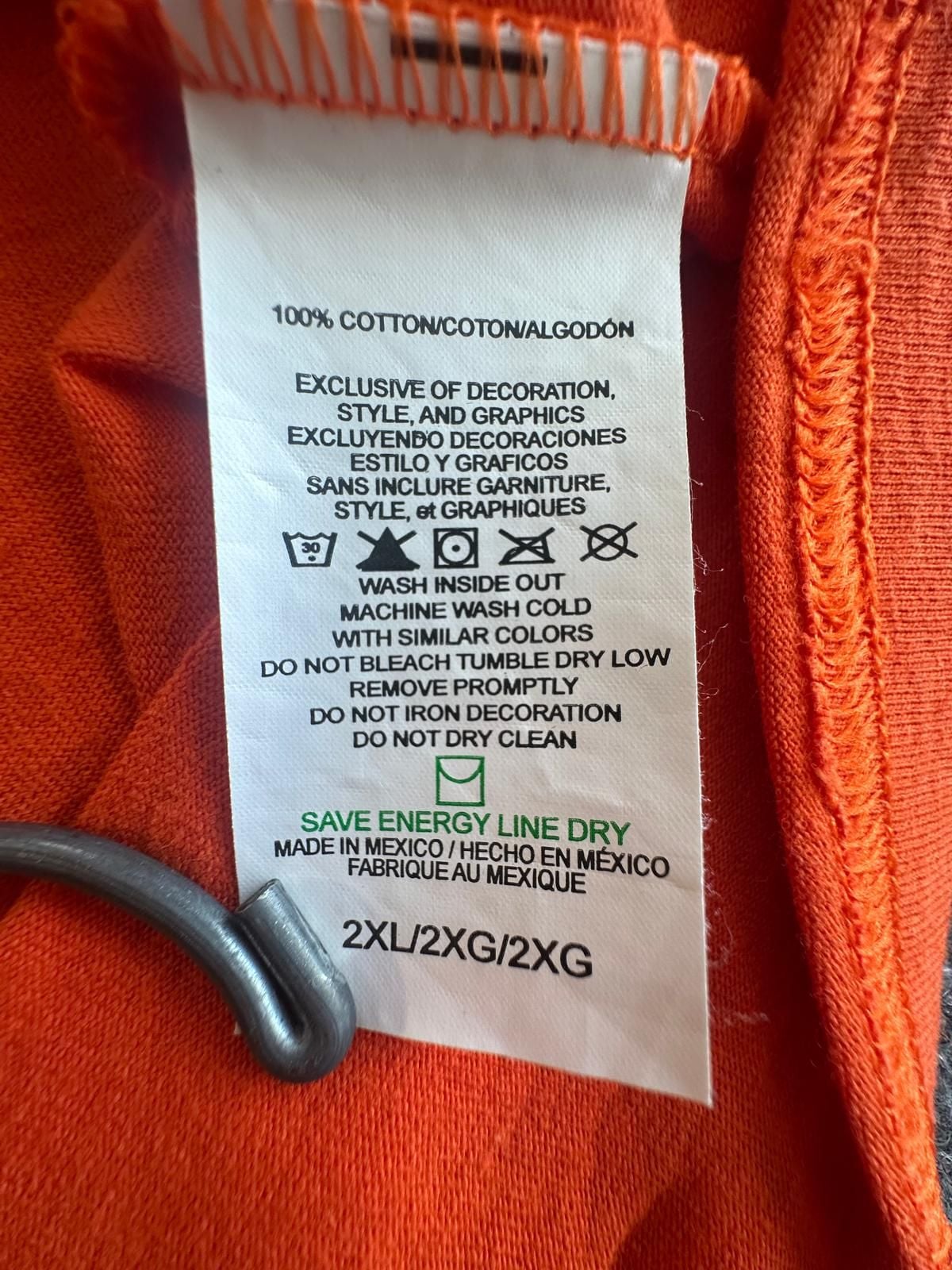 NFL Team Apparel Denver Broncos T-Shirt Size 2XL Orange Football Graphic 8