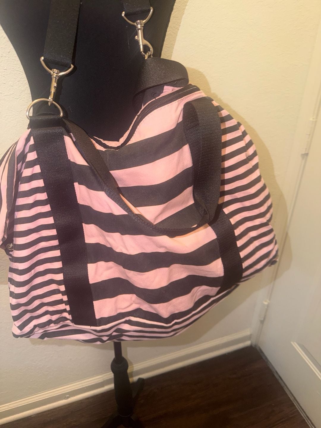 Victoria's Secret Striped Weekender 7