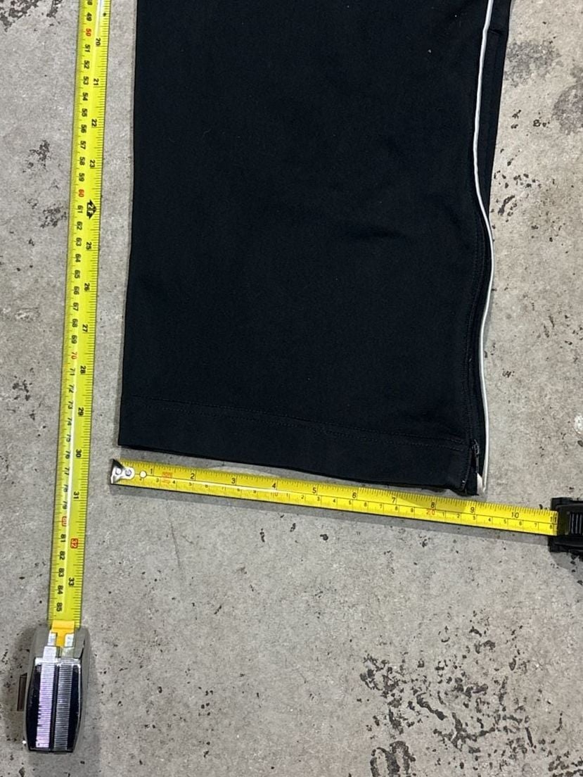 Nike Basketball Warm Up Pants Size M Black Track Stripe Zip Ankle 5