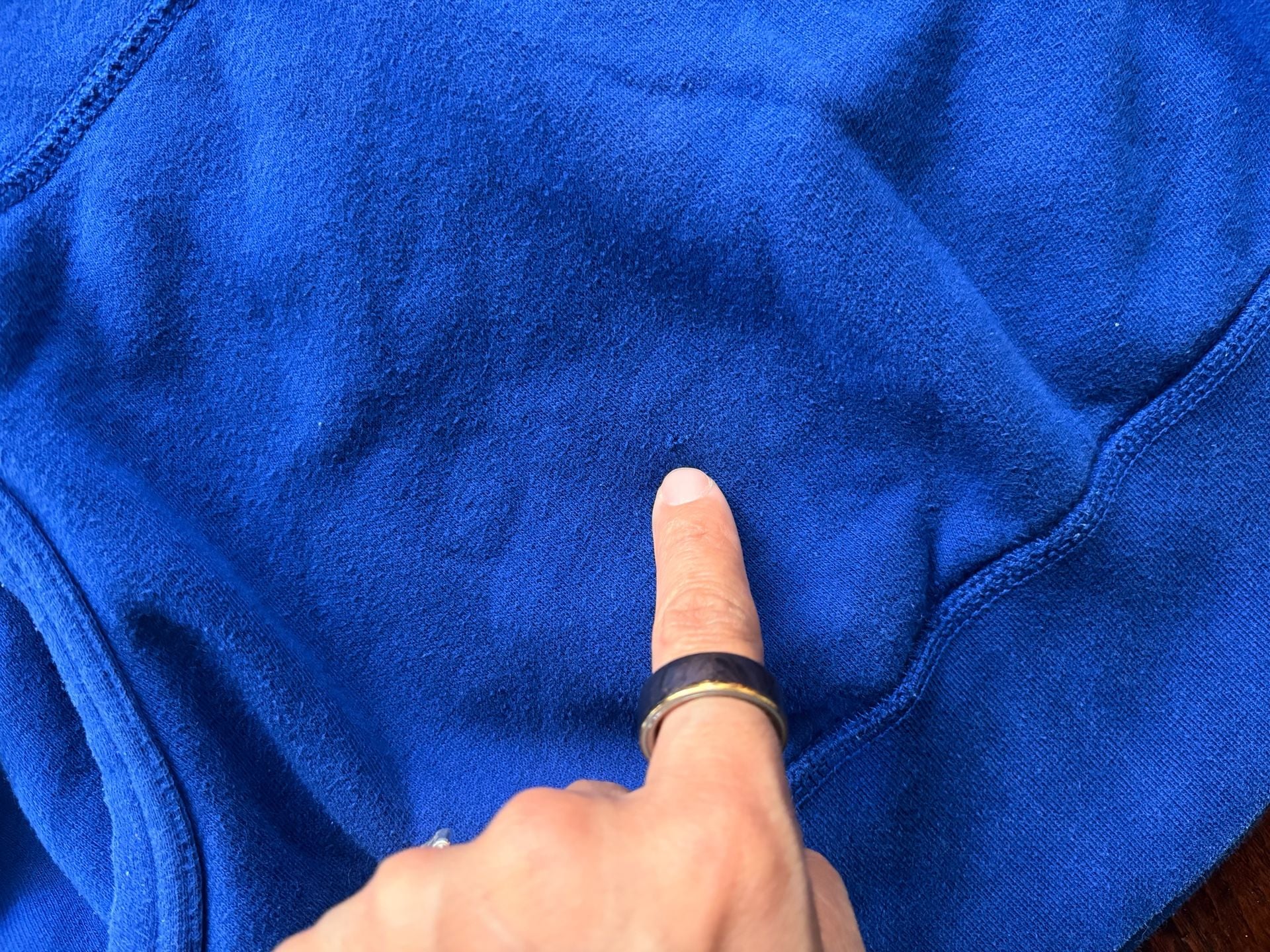 Polo Ralph Lauren Hoodie Size M Royal Blue Red Pony Fleece 4